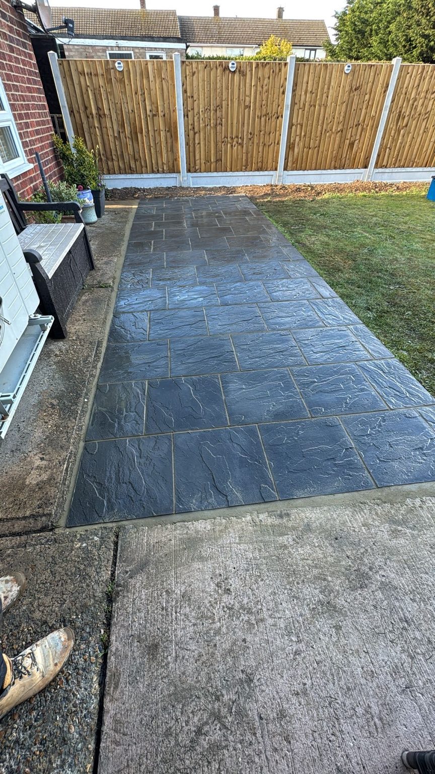 Patio installation